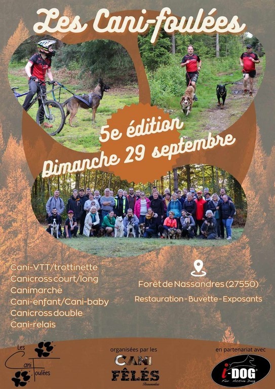 5ème édition des cani-foulées organisée par le Club Canin Beaumontais