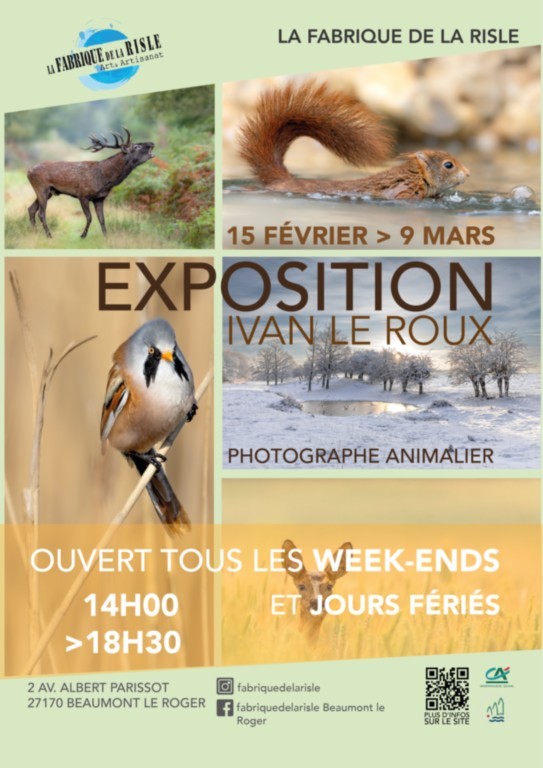 Affiche exposition Ivan Le Roux la Fabrique de la Risle
