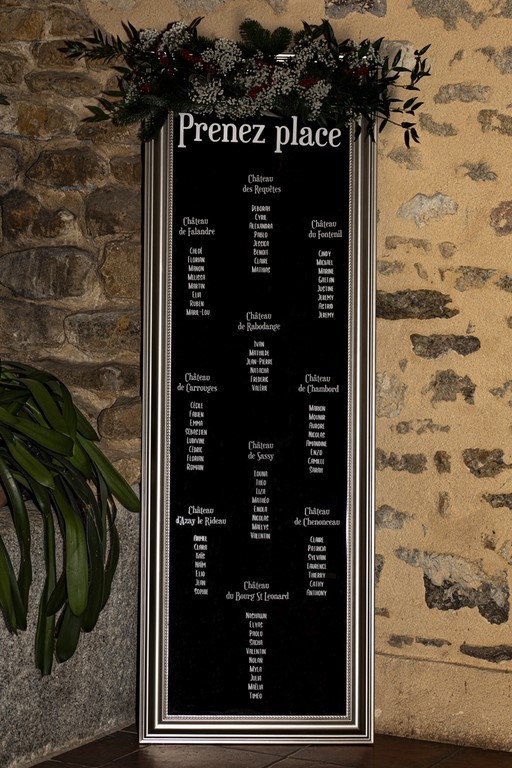 Plan de table mariage