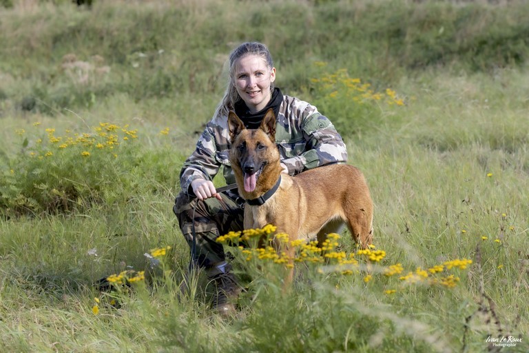Militaire evreux base 105 chien