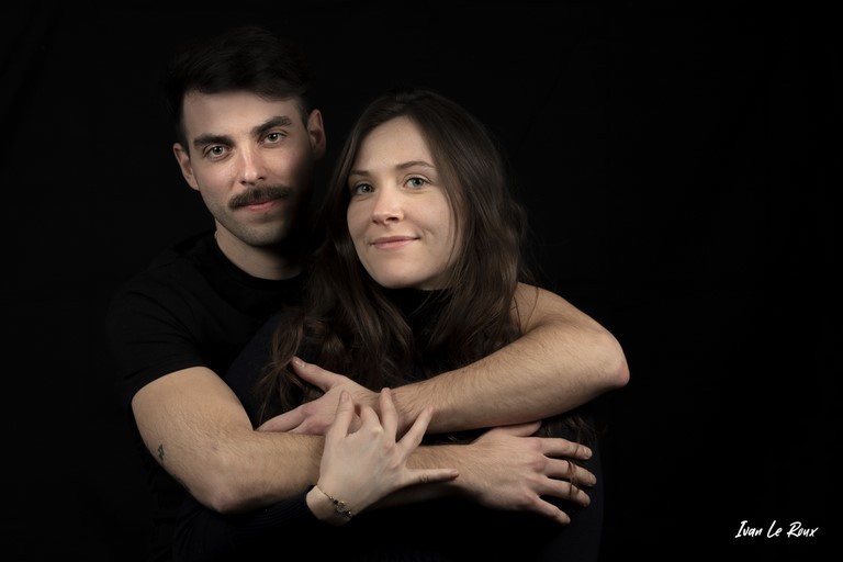Photo de couple en couleur