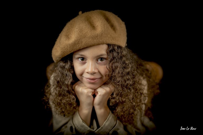Portrait enfant fille couleur