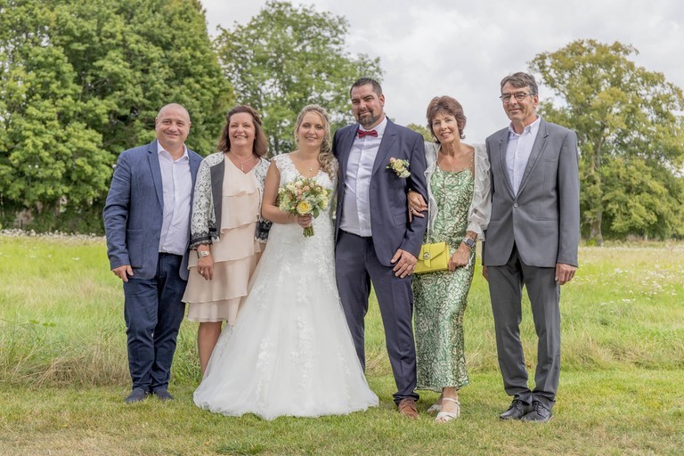 Photo de groupe mariage