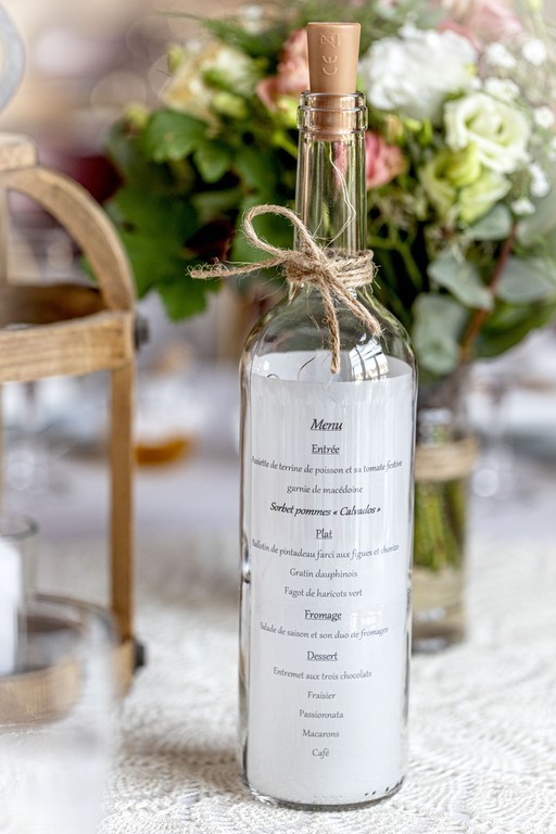 bouteille décoration mariage