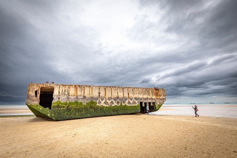 Port artificiel - Arromanche-sur-mer (14) Photographe Ivan Le Roux