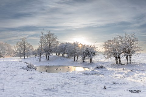 Romilly-la-Puthenaye sous la neige Photographe Ivan Le Roux